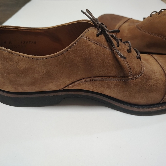 Cole Haan Brown Suade Leather Oxfords Size 11.5 Made In The USA - Picture 5 of 11